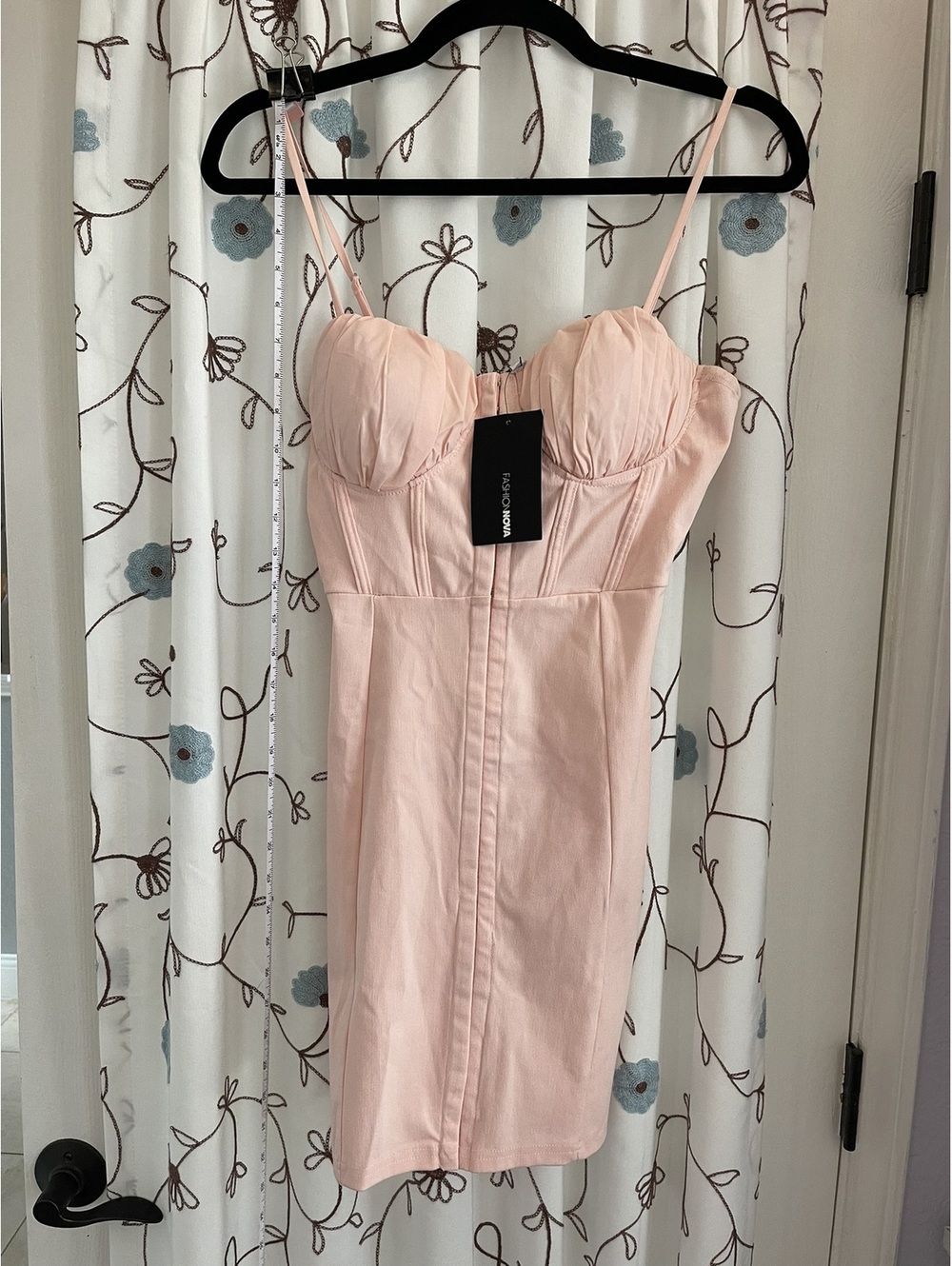NWT | Fashion Nova | M | Prima Donna Pink Bustier Mini Dress